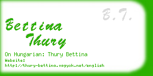 bettina thury business card